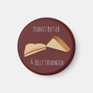 Aimant Sandwich au beurre d'arachide et à la gelée  Mag