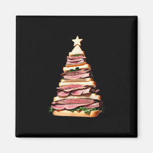 Aimant Sandwich au boeuf rôti arbre de Noël