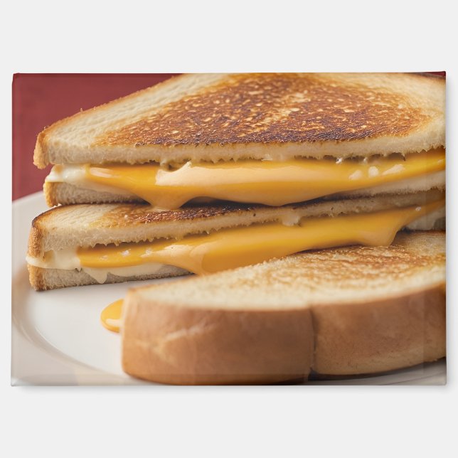 Aimant Sandwich au fromage grillé (Recto)