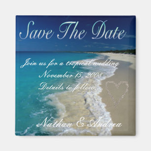 Aimant Sandy Beaches Save the Date