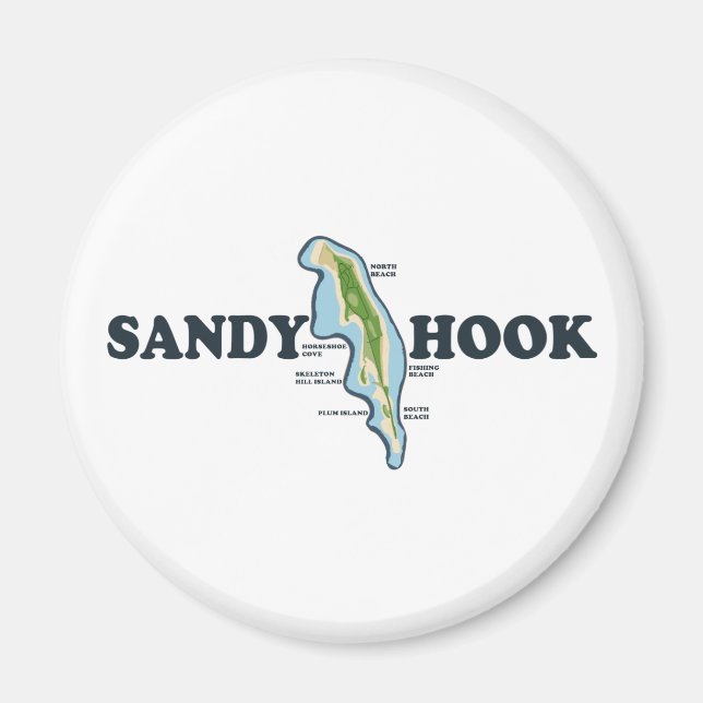 Aimant Sandy Hook. (Devant)