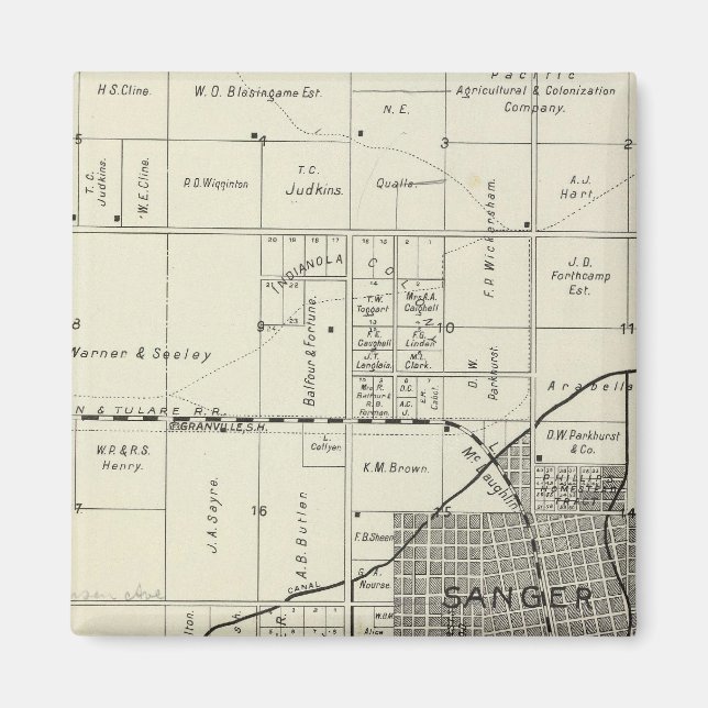 Aimant Sanger, Californie (Devant)