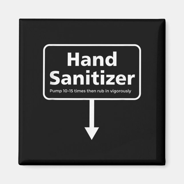 Aimant Sanitizer à main pour hommes - Amusant Adulte Noël (Devant)