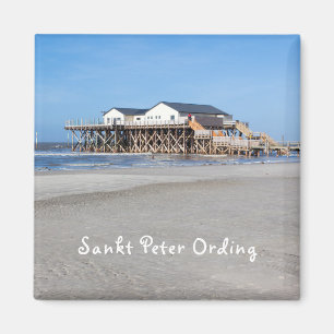 Aimant Sankt Peter Ording House sur pilotis photo avec te