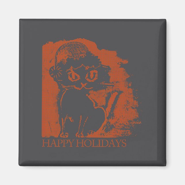 Aimant Santa Cat  (Devant)