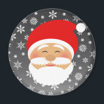 Aimant Santa Claus<br><div class="desc">Beau,  dessin du Père Noël souriant visage avec des flocons de neige. Simple et adorable aimant de décoration de Noël.</div>