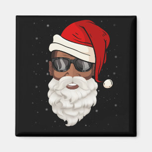 Aimant Santa Claus Black Xmas Santa Afro African American