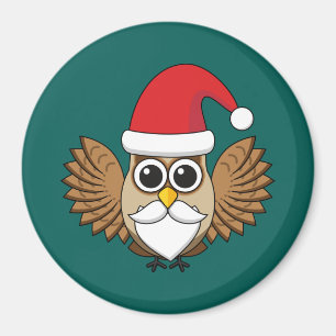 Aimant Santa Claus Owl