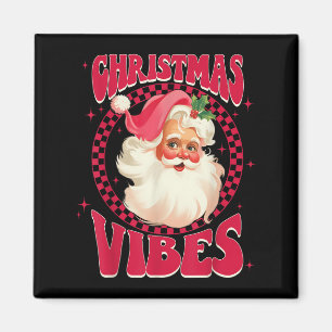 Aimant Santa Claus Rose vintage Visage Hommes Femmes Enfa