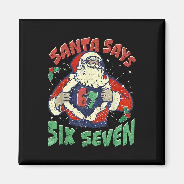 Aimant Santa dit malade sept 67 Six Sept Meme Tendance P (Devant)