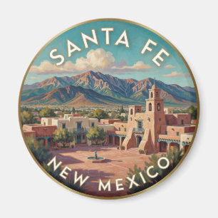 Aimant Santa Fe Nouveau-Mexique Place de voyage 🌵