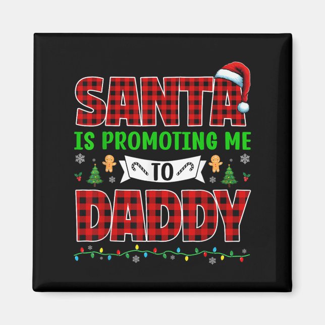 Aimant Santa me promeut à Papa Noël Grossesse Expe (Devant)