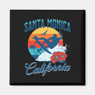 Aimant Santa Monica Californie Plage Surf Vacances d'été