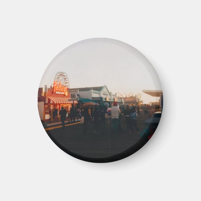 Aimant Santa Monica Pier, Los Angeles, California (Devant)