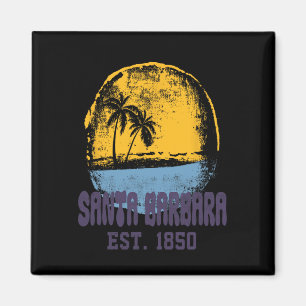 Aimant Santa Rra Californie Rétro Surfeur Vintage Plage M