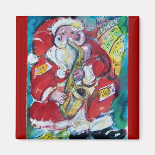 AIMANT SANTA & SAX, FÊTE DE NOËL