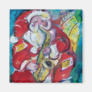 AIMANT SANTA & SAX, FÊTE DE NOËL