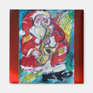 AIMANT SANTA & SAX, FÊTE DE NOËL
