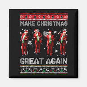 Aimant Santa Trump Danse Faire Noël Grande Encore Ugly 