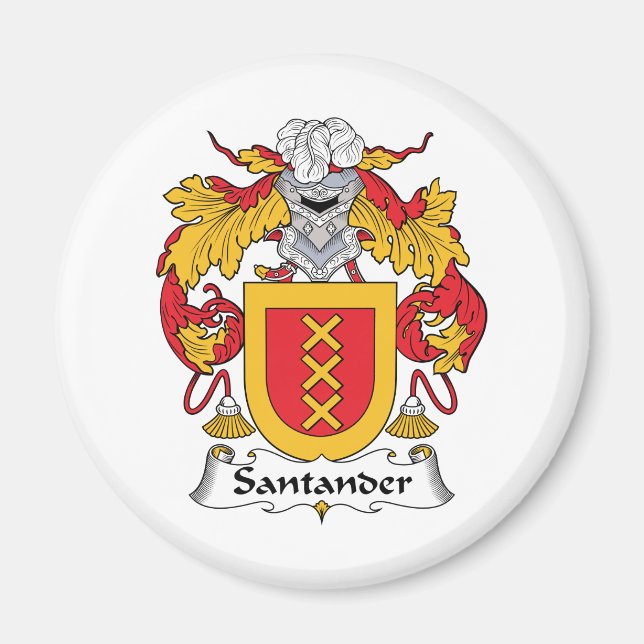 Aimant Santander Family Crest (Devant)