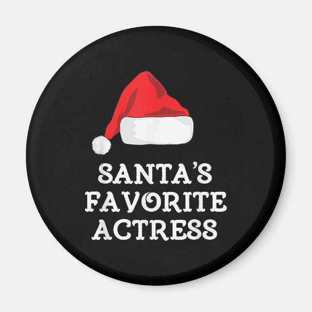 Aimant Santas Actrice préférée Noël Actrice intérimaire (Devant)