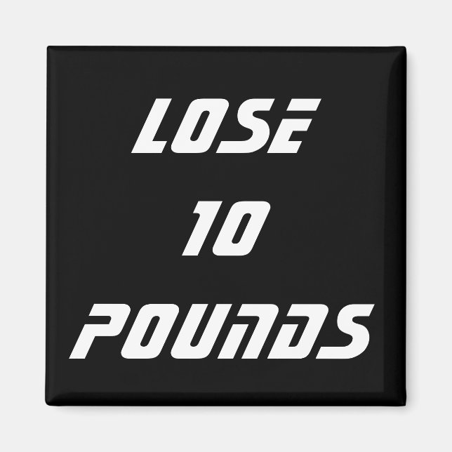 Aimant Santé Alimentaire Et Objectifs De Fitness (Devant)