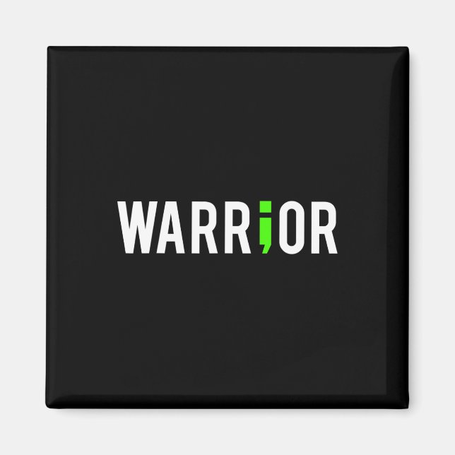 Aimant Santé Semi-Colon Guerrier Conception Cadeau Pour S (Devant)