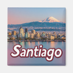Aimant Santiago Chili Cadeau de Voyage Ville 🗺️