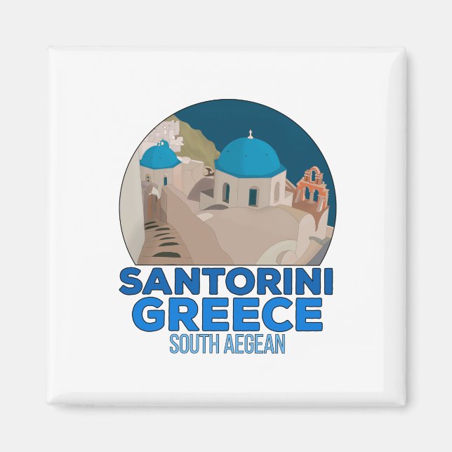 Aimant Santorin Grèce Egée du Sud (Devant)