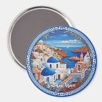 Santorin Grèce Island Peinture de la mer | Art du 