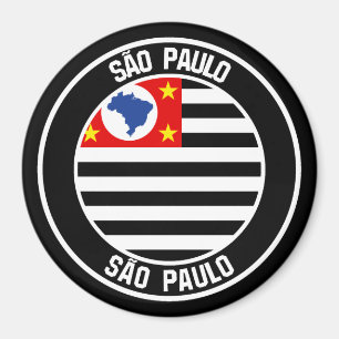 Aimant São Paulo Round Emblem