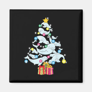 Aimant Sapin de Noël de baleines blanches Noël