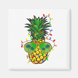 Aimant Sapin de Noël Drôle de Ananas Noël d'Été en Juille
