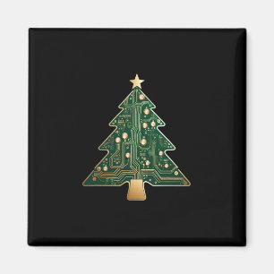 Aimant Sapin de Noël en circuit imprimé pour technicien e