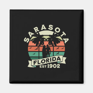 Aimant Sarasanta Floride Plage Surf Vacances d'été Vin