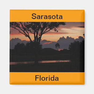 Aimant Sarasota, Floride coucher de soleil sur le lac Mag