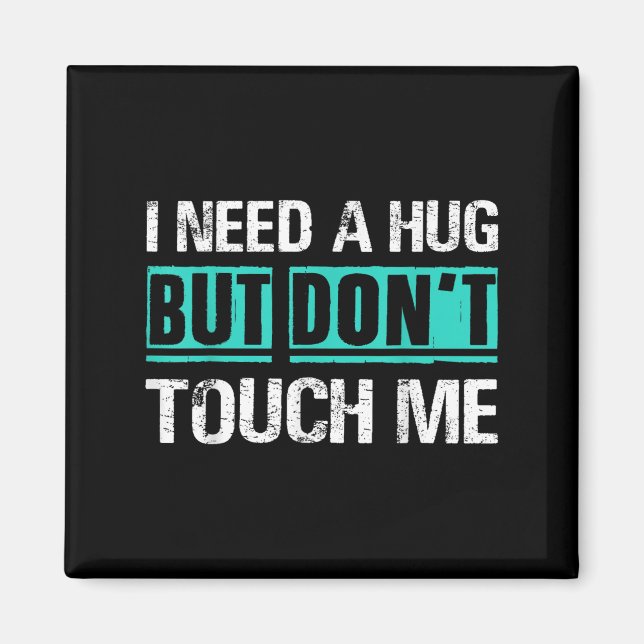 Aimant Sarcastic Quotes And Introverts Men Women Tees. I  (Devant)