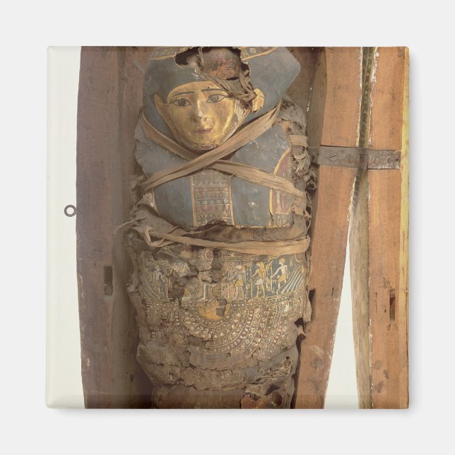 Aimant Sarcophagus and mummified body of Psametic I (Devant)