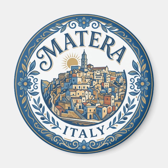 Aimant Sassi di Matera Italie (Devant)