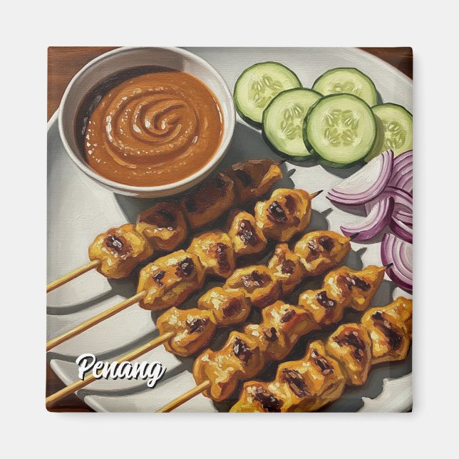 Aimant Satay à Penang (Devant)