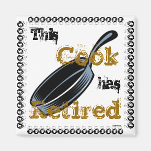 Aimant Satire des Cuisiniers Culinaires à la Retraite