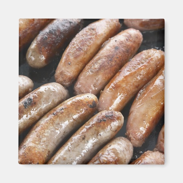 Aimant Saucisses au barbecue (Devant)