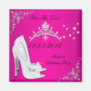 Aimant Sauvegarder la date Sweet 16 Chaussures à talons h