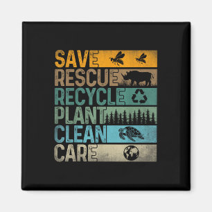 Aimant Sauver les abeilles Secourir les animaux Recycler