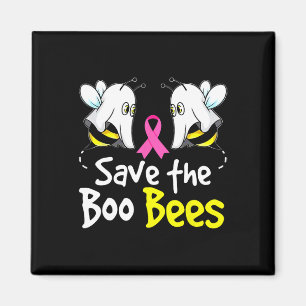 Aimant Sauvez Boo Bees Amusants Conscience du cancer du s