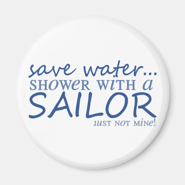 Aimant Sauvez de l'eau... (Devant)