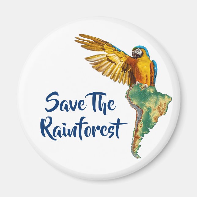Aimant Sauvez La Rainforest (Devant)