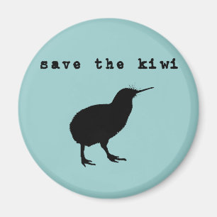 Aimant Sauvez l'aimant de kiwi