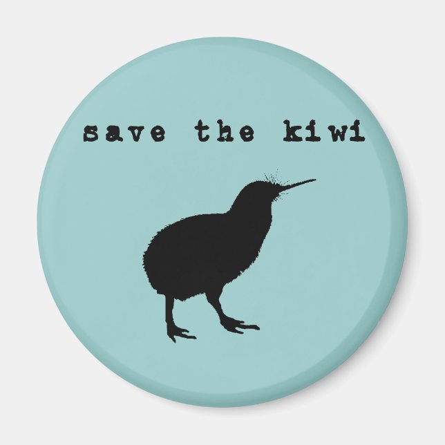 Aimant Sauvez l'aimant de Kiwi (Devant)