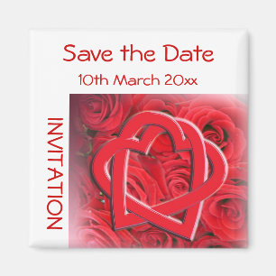 Aimant Sauvez l'aimant d'invitation de date